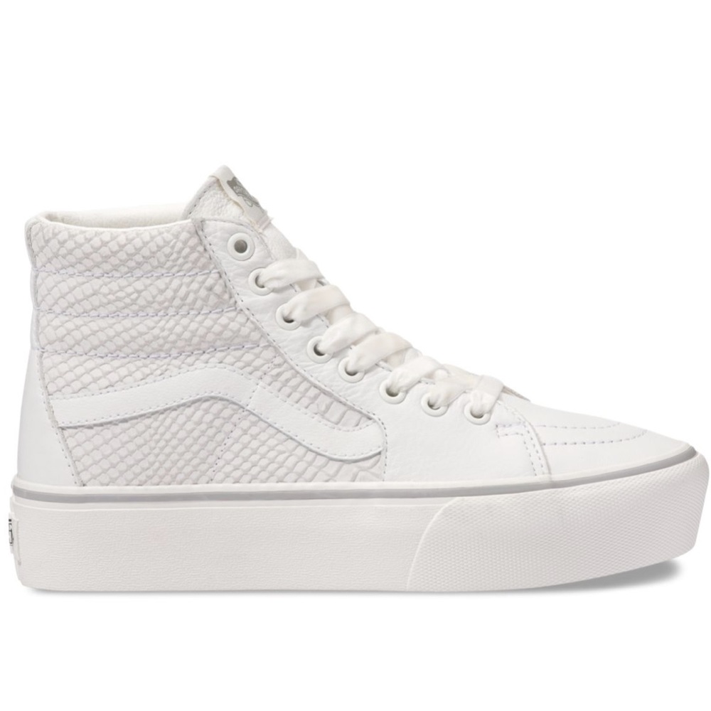 VANS SK8-HI PLATFORM - White Snakeskin Leather